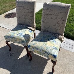 2 High Back Chairs
