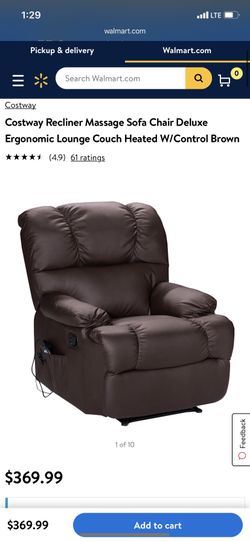 Cost way recliner massage sofa