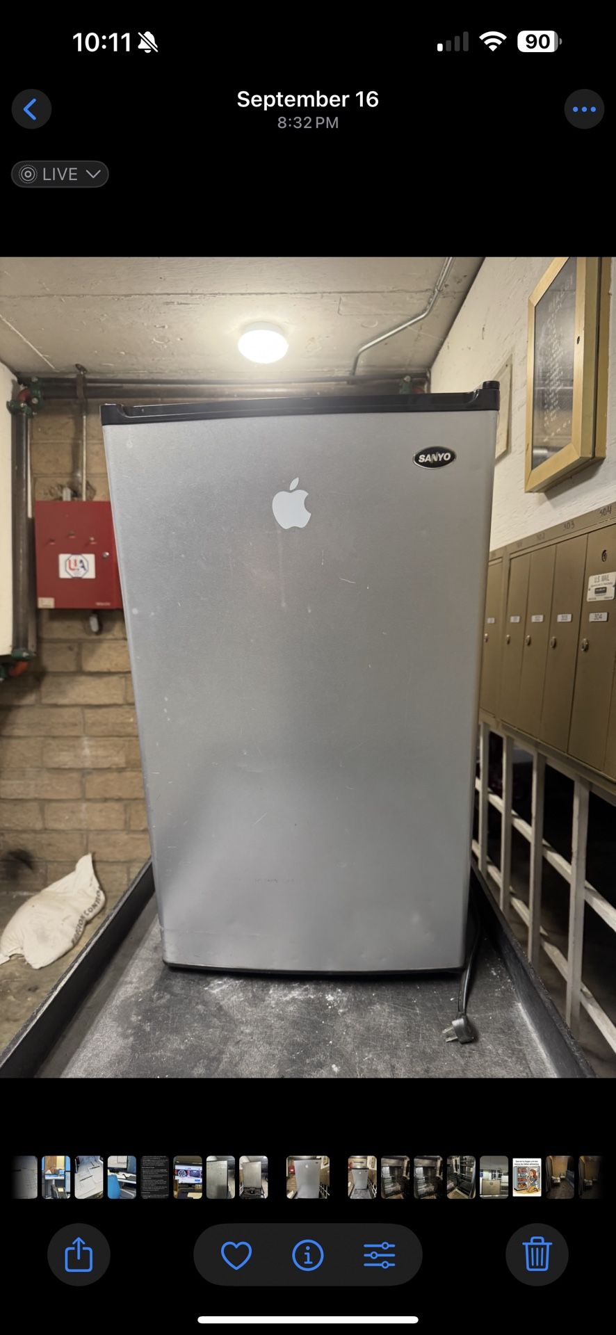 Mini Fridge Working Great Good For Outdoor On Inside 