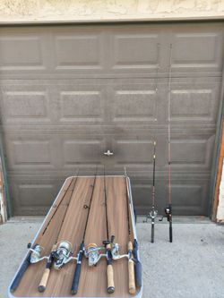Fishing Rod and Reel Combo Lot (7 Count) - Daiwa, Shakespeare