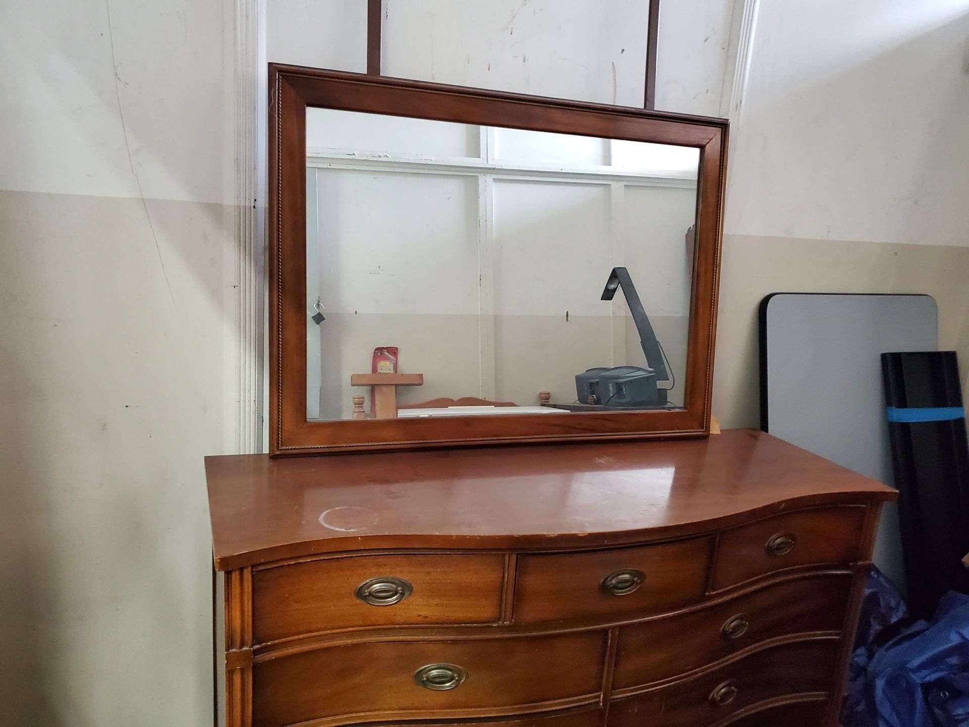 Vintage Dresser With Mirror