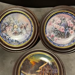 Framed Decorative Collectable Limited Edition Vintage Plates