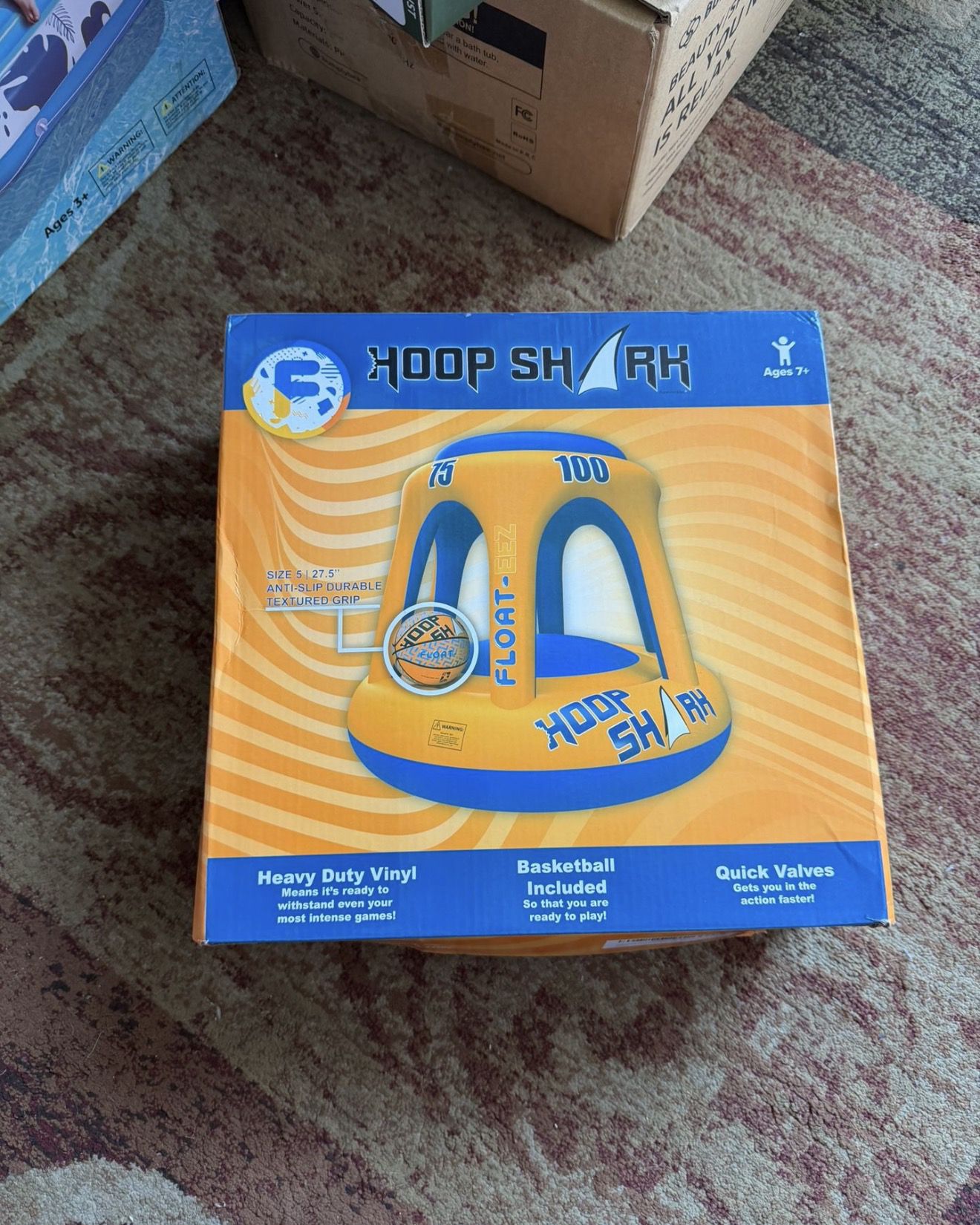 Hoop Shark Basketball Pool Float