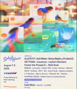 Splash house Sunday