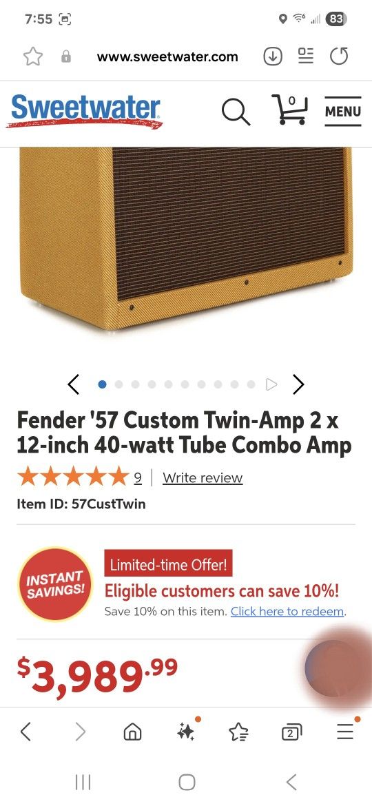 Fender Twin  ( '57 Reissue  Tweed)