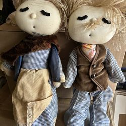 Vintage Rag Doll Couple