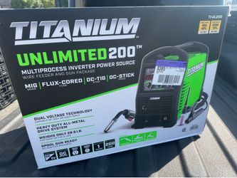 Harbor Freight Titanium 200 Welder Multiprocess 120/240 MIG TIG STICK brand new