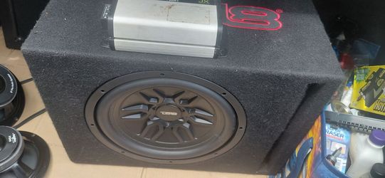 DS18 Subwoofer in Carpeted Enclosure with Amplifier