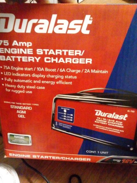 This Is A Duralast 75 Amp Engine Starter And Battery Charger