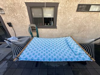 SUNCREAT XL Double Hammock w/ Stand + Weather Cover