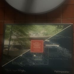 Frank Lloyd Wright Fallingwater 2-in-1 Double Sided Puzzle (brand new on Box)