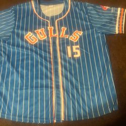 2025 San Diego Gulls AHL Hockey Fan Appreciation Baseball Jersey Size XL Adult 