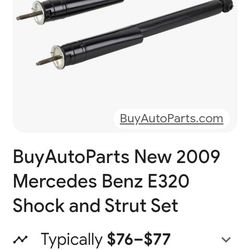 Mercedes Benz  Rear Shock 2 Of Them Brand New  Fit  E (contact info removed) To 2009  $75 For both 