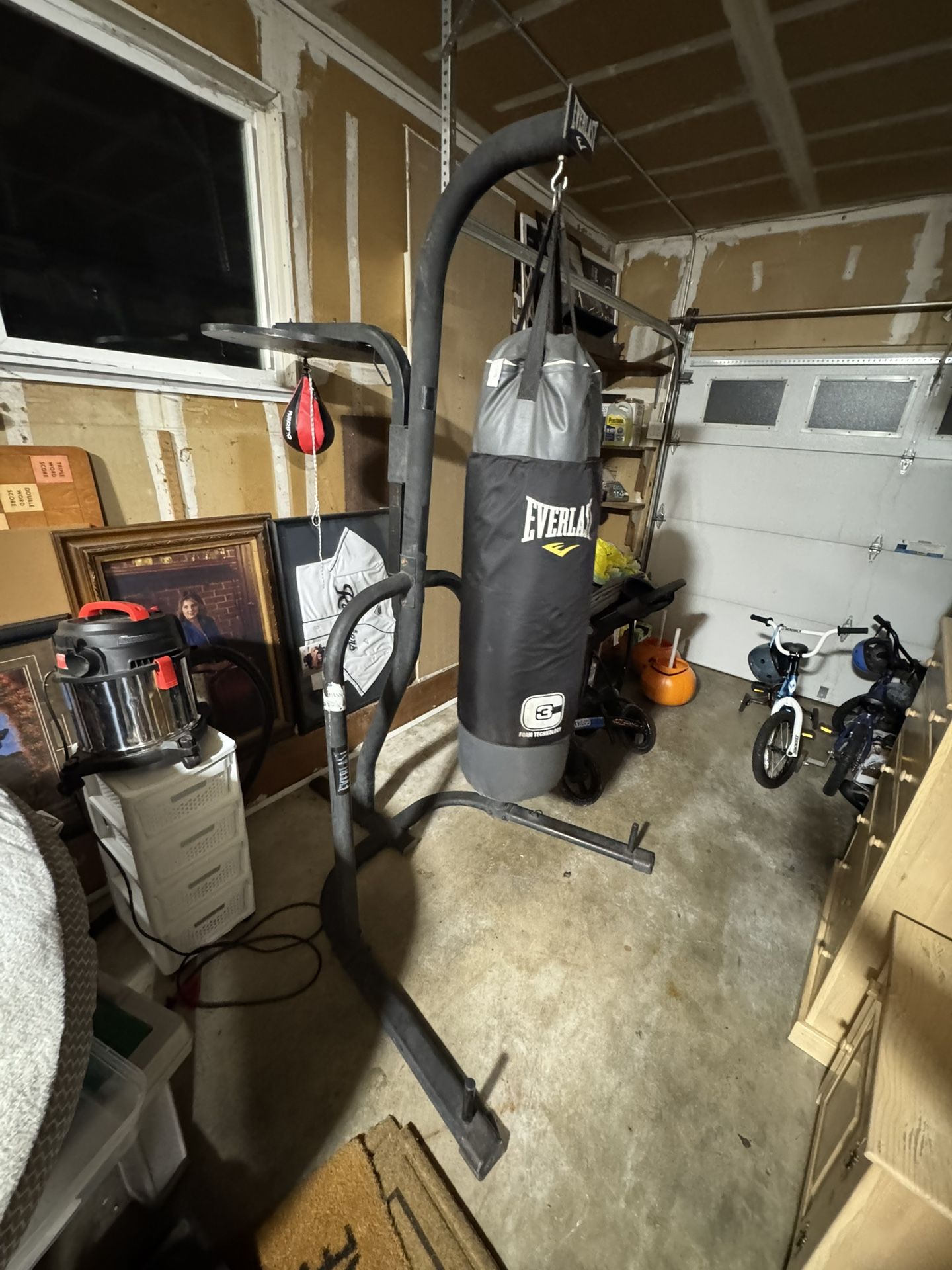 Everlast Heavy Bag + Speed Bag Station