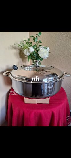 CASEROLA HONDA DE 14 QT DE ACERO INOXIDABLE 5-PLY VIDA SANA PRINCESS HOUSE 🌷⚘️