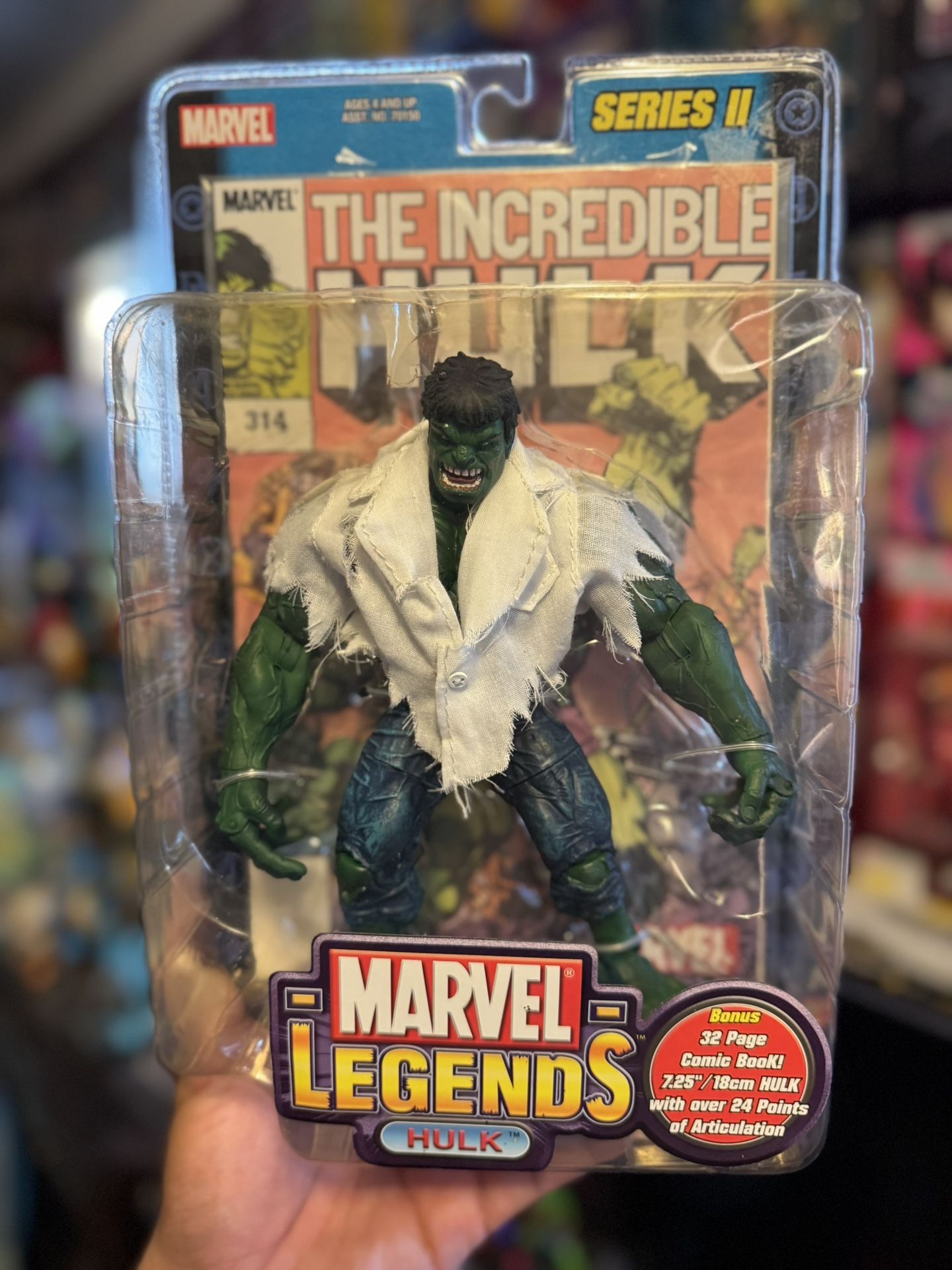 Marvel Legends Series 2 Hulk  2000s toybiz