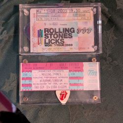 Rolling Stones 2 Different Tickets 