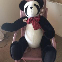 40” Boyd’s Bears Panda, Pandora, Retired Style #500052, Collectors Item. Jointed , With Tags. Stuffed Animal, Like New .