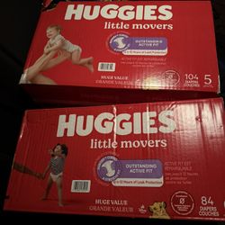 Huggies Diapers Size 5 & 6 - $40 Each Box 