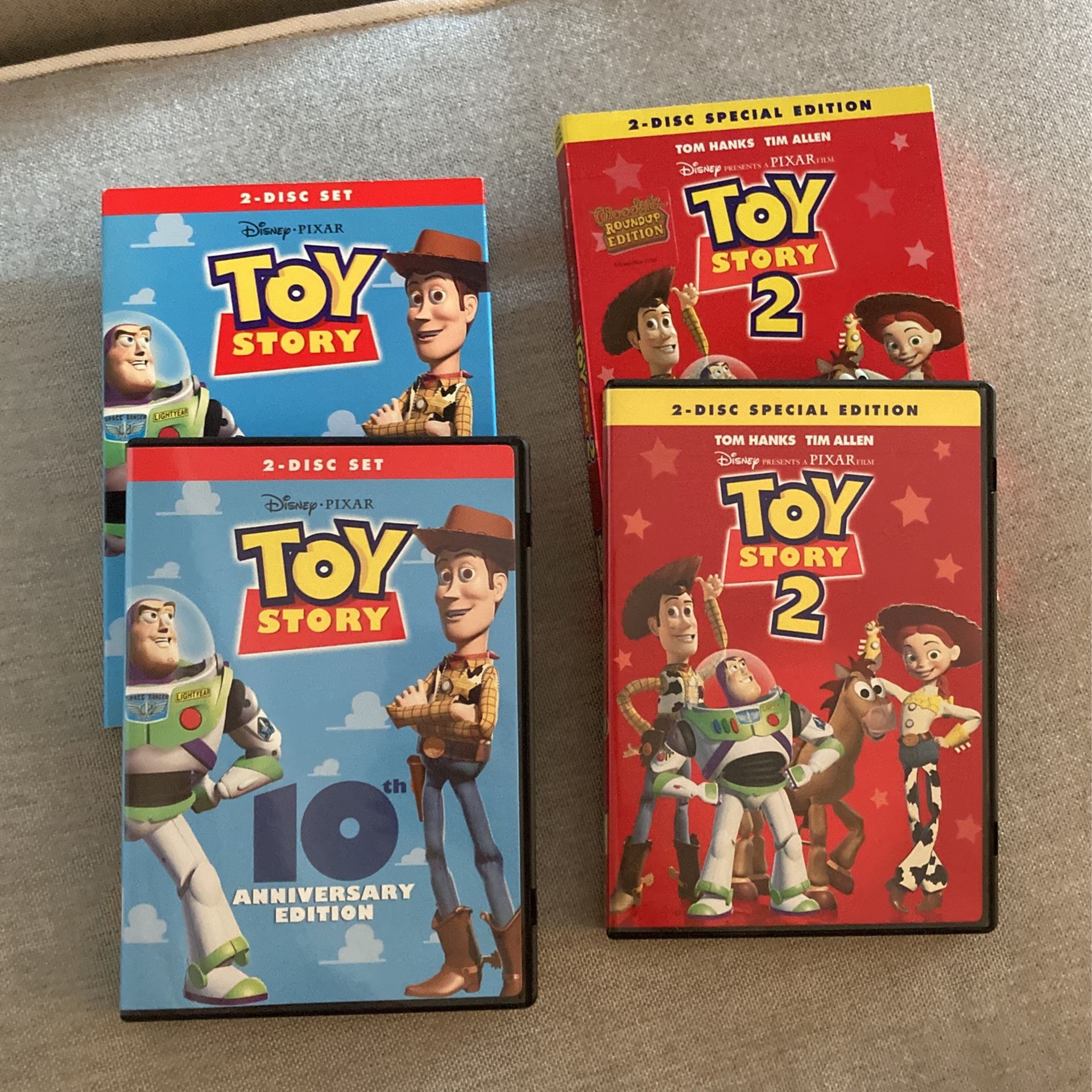 Toy Story 1 and 2 DVDs