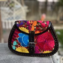 Hand Stitched Purse From Mexico 