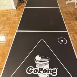 GoPong 8-Foot Folding Ping Pong / Beer Pong Table – Portable & Lightweight – $50 – Brookline Pickup