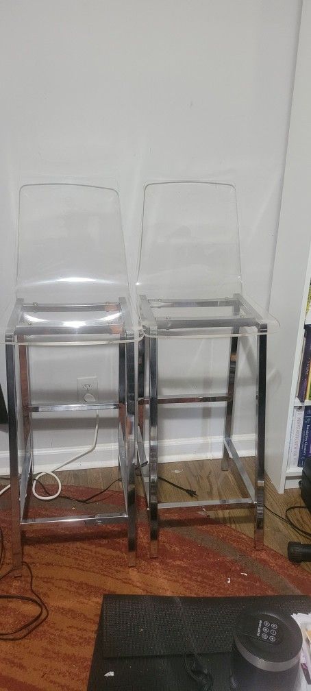 Lucite/Acrylic Counter Chairs
