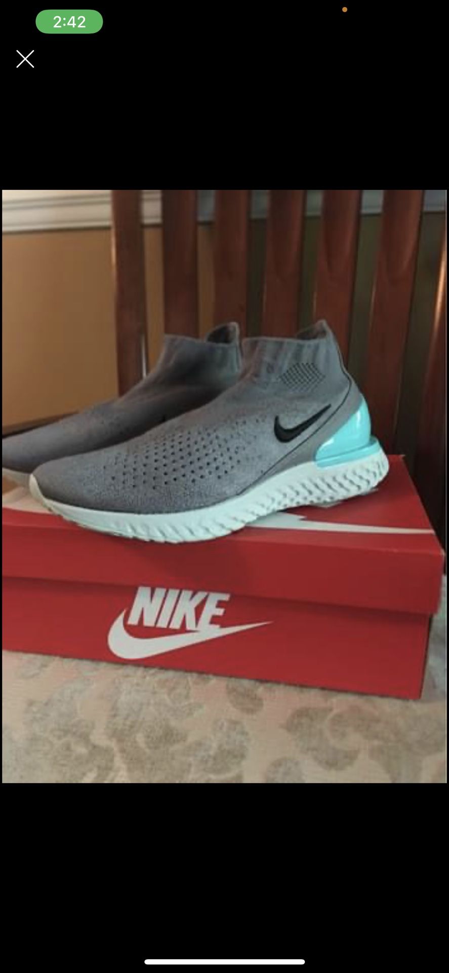 SIZE NIKE RISE REACT FLYKNIT