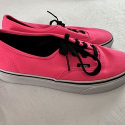 New Neon Pink Vans Size 7.5