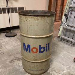 Mobil Oil Drum 