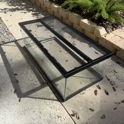 36″ Glass Vivarium/Terrarium – All Glass with Hinged Lid