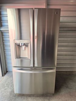 NICE KENMORE STAINLESS STEEL FRIDGE