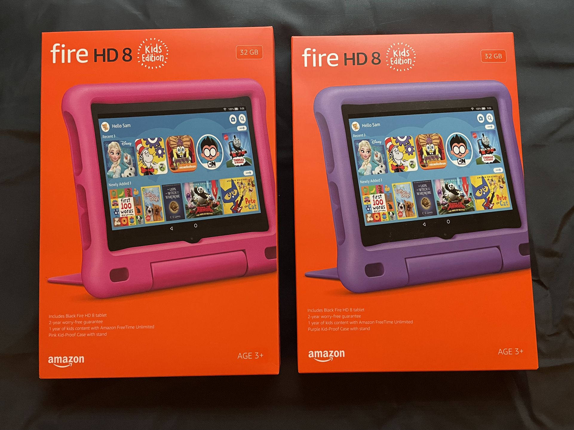 (2) Brand New Sealed Amazon Fire 8 HD Tablets 