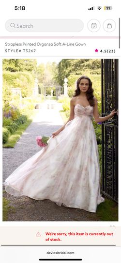 David’s bridal wedding dress