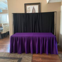 1set curtains and tablecloth 6ft