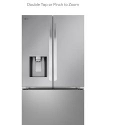 LG Standard-Depth Craft Ice 30.7-cu ft 3 -Door 36-in Wide Smart Compatible French Door Refrigerator with Dual Ice Maker with Water and Ice Dispenser (