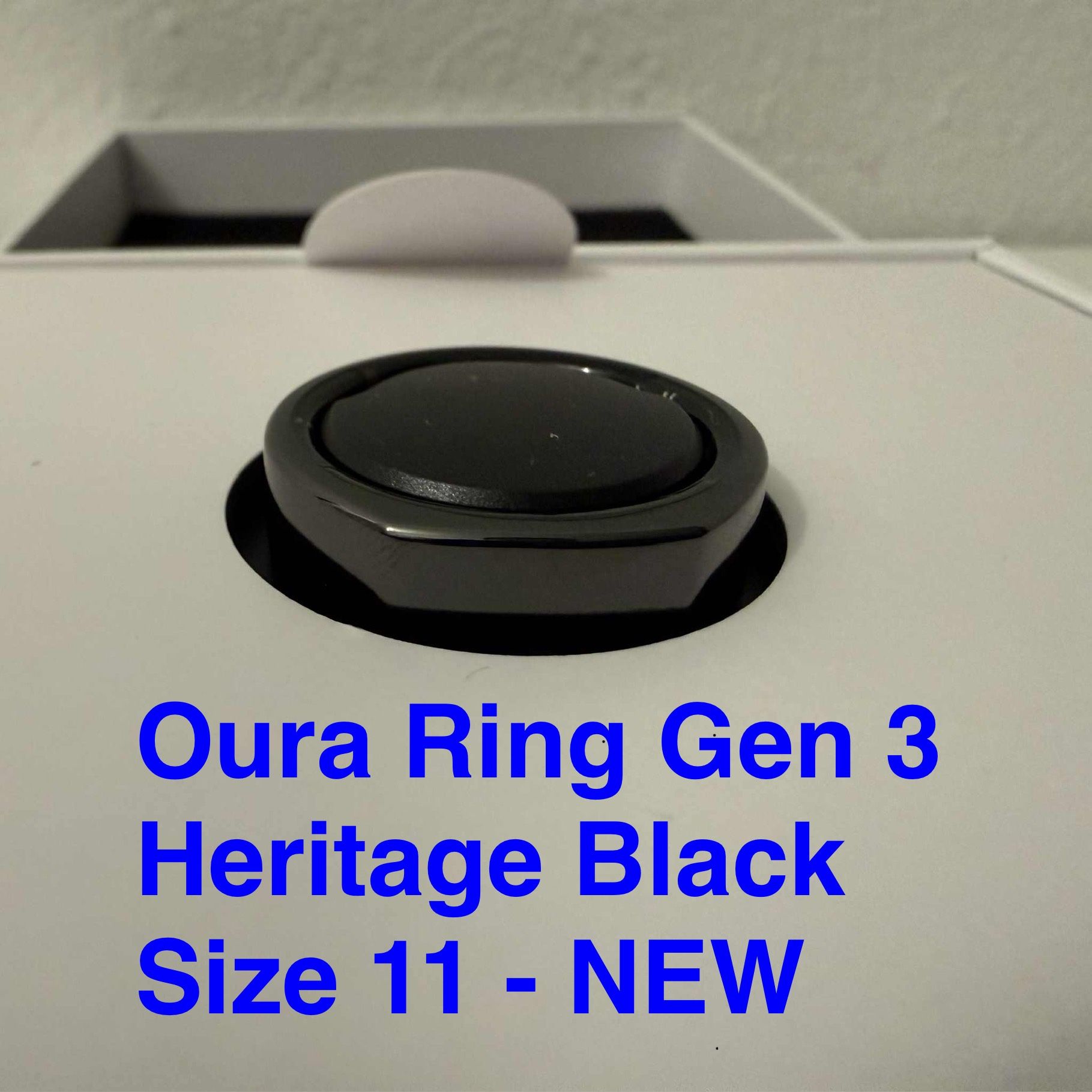 Oura Ring Gen 3 Heritage Black Size 11 - NEW/UNUSED