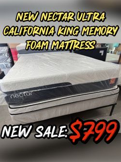 NEW NECTAR ULTRA CALIFORNIA KING MEMORY FOAM MATTRESS
