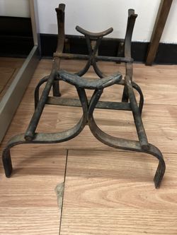 Pair Of Andirons Fire Dogs