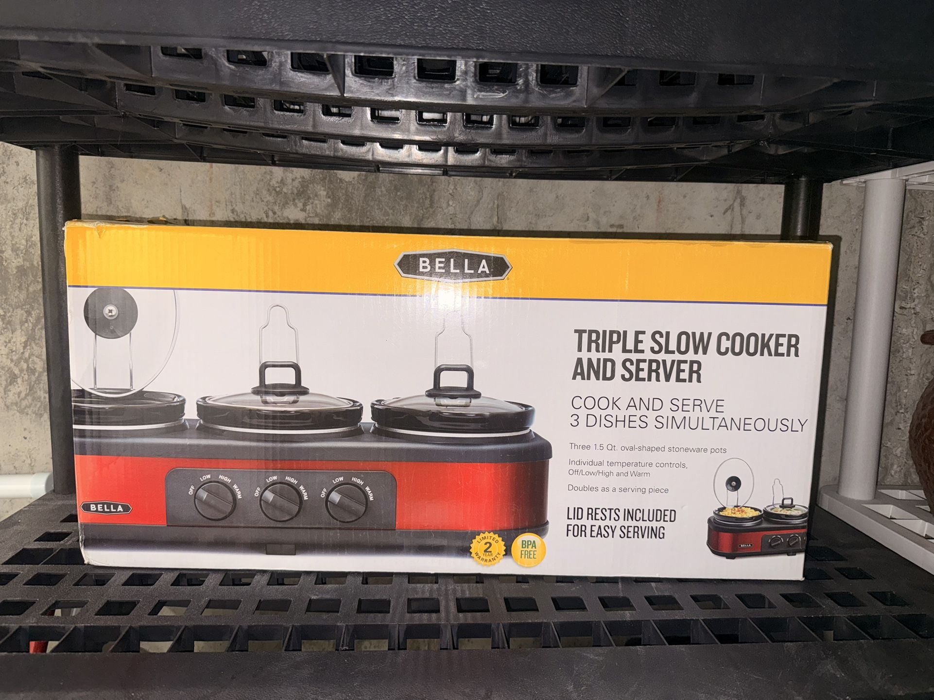 Triple Slow Cooker and Server
