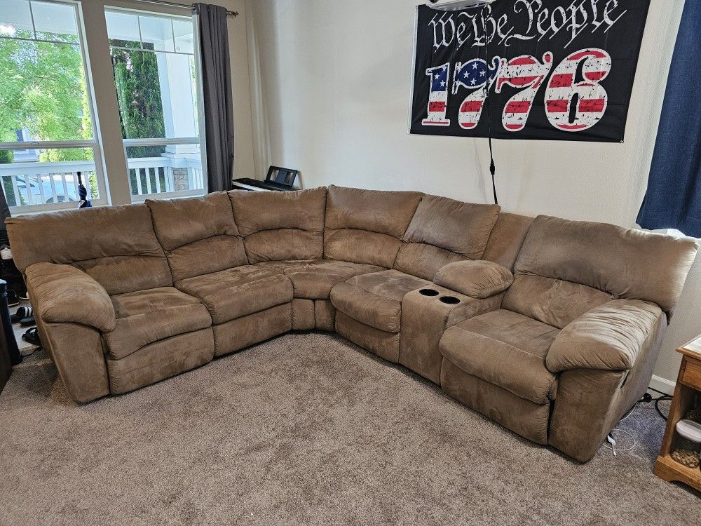 Beige Sectional Couch