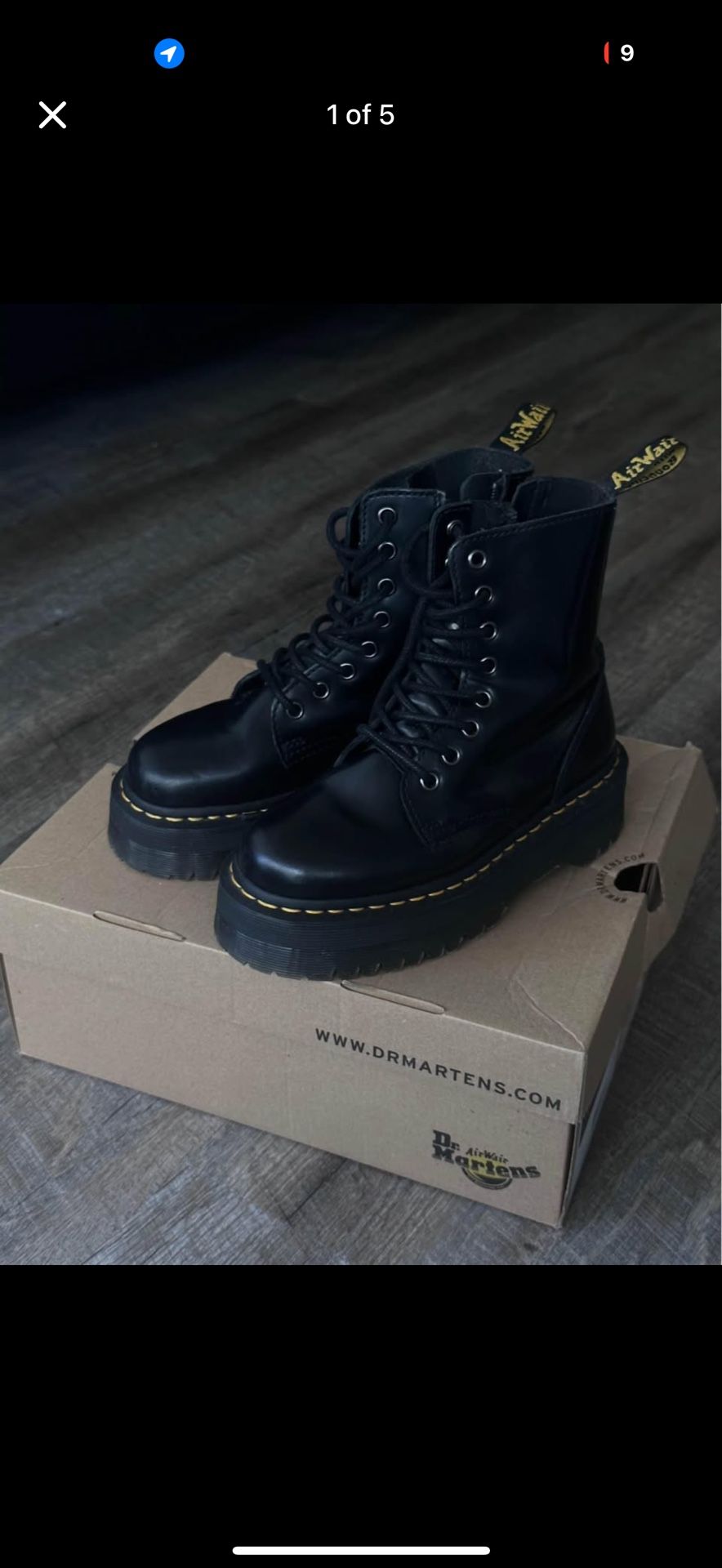 Dr.Martens Jordan Boot Smooth Leather Platform