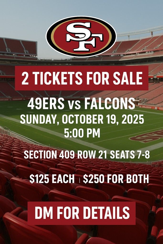 49er Sunday Night Tix