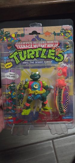 Teenage Mutant Ninja Turtles Mike the Sewer Surfer Action Figure SEALED.