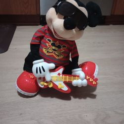 Rocking Out Mickey with guitar 