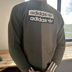 Adidas Green Monochrome Sweatshirt