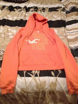 Hollister peach hoodie