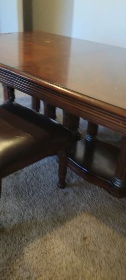 Dining room for sale as is with four very comfortable chairs