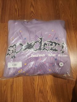 Sp5der Punk Purple Hoodie Medium