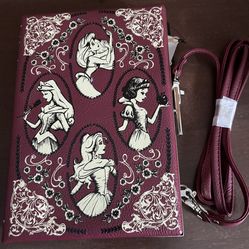 Disney princess themed story book shaped purse